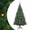vidaXL K&uuml;nstlicher Weihnachtsbaum mit 300 LEDs mit St&auml;nder Gr&uuml;n 180 cm