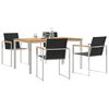 vidaXL Garten-Ess-Set 5 pcs Massives Teakholz