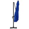 vidaXL Roma Parasol Blau 286 x 284 x 265 cm Aluminium und Polyester