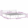 vidaXL Bettrahmen Braun 225,5 x 185,5 x 69,5 cm Massivholz Kiefer