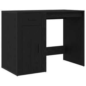 vidaXL Schreibtisch Schwarz Eichen-Optik 100 x 49 x 74 cm