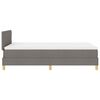 vidaXL Boxspringbett mit Kissen mit Kopfteil Taupe 120 x 190 cm Stoff
