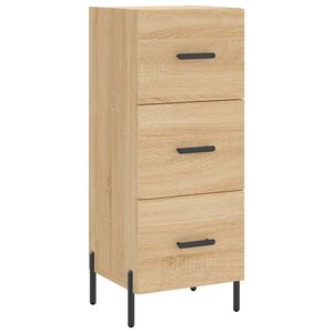 vidaXL Sideboard Sonoma-Eiche 34,5x34x90 cm Holzwerkstoff