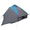 vidaXL Teepee Zelt mit Dach Blau und Grau 490 x 410 x 210 cm