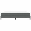 vidaXL Boxspringbett mit Matratze Dunkelgrau 180 x 200 cm Stoff