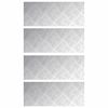 vidaXL Treppe Tritt Rechtwinklig 4 pcs Silber 50 x 20 cm Aluminium