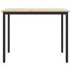 vidaXL Tisch Natur 100 x 50 x 77 cm Ingenieure Holz und Stahl