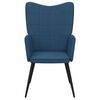 vidaXL Relaxsessel Blau Stoff