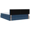 vidaXL Bett mit Stauraum und LED Blau 160 x 200 cm Polyester