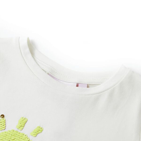 Kinder-T-Shirt Ecru 116