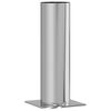 vidaXL Kamin Kopf Erweiterung Silber 26 x 26 x 50 cm Edelstahl