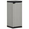 vidaXL Garten-Lagerschrank mit 1 Boden Grau und Schwarz 35x40x85 cm