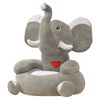 vidaXL Pl&uuml;sch-Kindersessel Elefant Grau