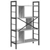 vidaXL B&uuml;cherregal Graues Sonoma 75 x 30 x 123,5 cm Holzwerkstoff