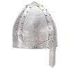 vidaXL Mittelalterlicher Ritterhelm Antik Replik LARP Silbern Stahl