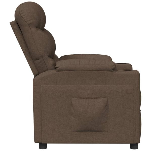 vidaXL Relaxsessel Braun Stoff