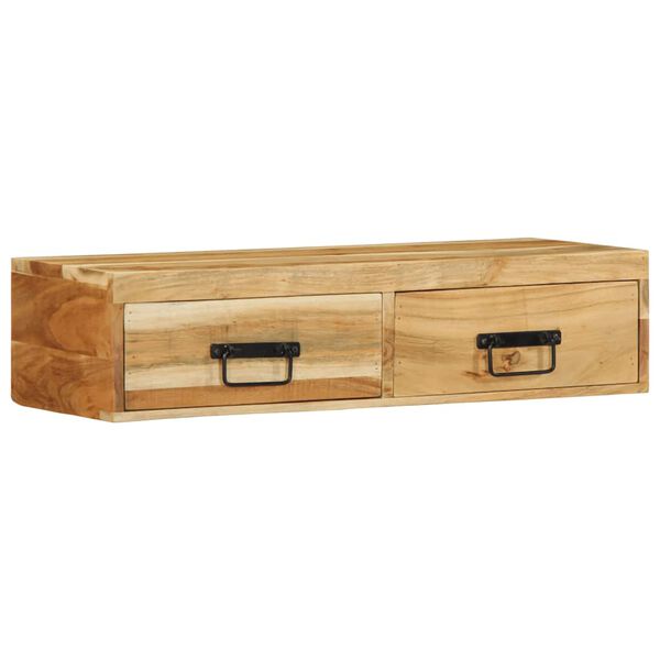 vidaXL TV-Wandschrank 80x30x19 cm Massivholz Akazie