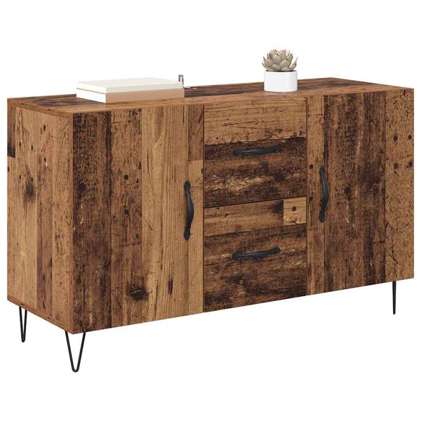 vidaXL Sideboard mit Schubladen Altholz 100 x 36 x 60 cm Holzwerkstoff