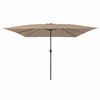 vidaXL Gartenparasol Taupe und Schwarz 295 x 295 x 245 cm