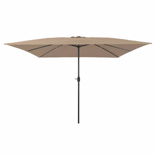 vidaXL Gartenparasol Taupe und Schwarz 295 x 295 x 245 cm