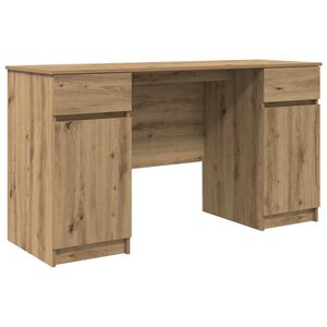 vidaXL Schreibtisch Artisan-Eiche Holzwerkstoff 140 x 49 x 76 cm
