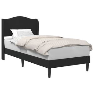 vidaXL Bettrahmen mit Kopfteil Schwarz 100 x 200 cm Samt