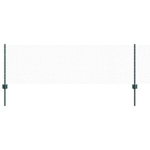 vidaXL Sechseckzaun mit Pfosten 100 x 0,6 m PVC-beschichteter Stahl