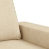 vidaXL 3-Sitzer-Sofa Creme 180 cm Stoff