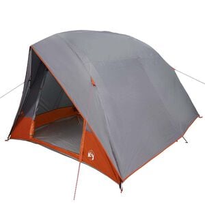 vidaXL Campingzelt 4 Personen Wasserdicht Grau und Orange Taft