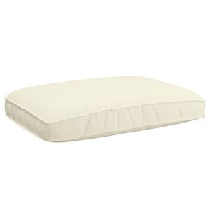 vidaXL Palletkissen geeignet für Sitz Creme 120 x 80 x 12 cm