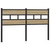 vidaXL Kopfteil Sonoma-Eiche 140 cm Eisen und Holzwerkstoff