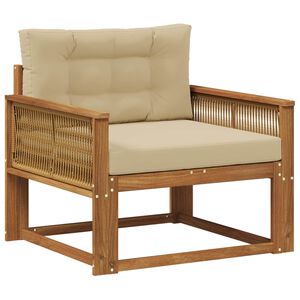 vidaXL Outdoor Mittelsofa Natur