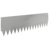 vidaXL Raseneinfassung 10 pcs 103 x 30 cm Stahl Silber