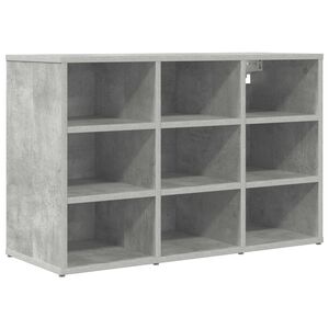 vidaXL Schuhschrank 77,5 x 30 x 51 cm Holzwerkstoff Betongrau