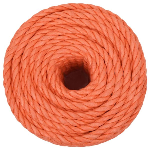 vidaXL Arbeitsseil Orange 16 mm 25 m Polypropylen