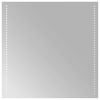 vidaXL LED-Badezimmerspiegel Transparent 60 x 60 cm Geh&auml;rtetes Glas