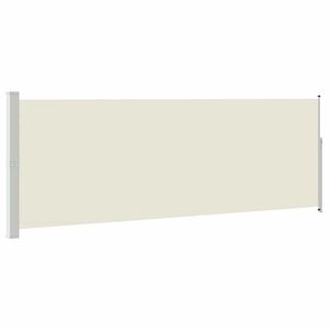 vidaXL Ausziehbare Seitenmarkise 160x500 cm Creme