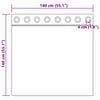 vidaXL Verdunkelungs-Vorh&auml;nge mit Ringen 2 pcs Reinwei&szlig; 140 x 140 cm