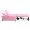 vidaXL Schlafsofa Ausziehbar Rosa 194 x 50 x 82 cm Stoff