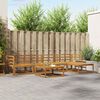 vidaXL Outdoor-Sofagarnitur 6 pcs Natur Massivholz Akazie