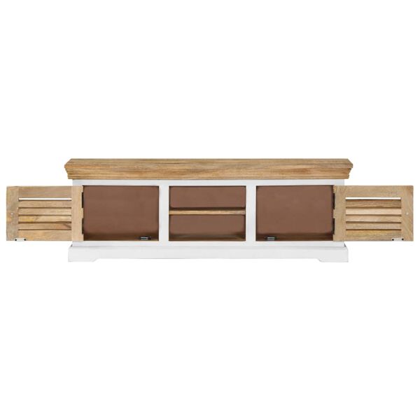 vidaXL TV-Schrank 118x30x40 cm Massivholz Mango