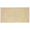vidaXL Bereichsteppiche Wei&szlig; 80 x 150 cm Jute