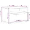 vidaXL TV-Schrank VISNES Wei&szlig; 60x40x38 cm Holzwerkstoff