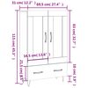 vidaXL Highboard Wei&szlig; 69,5x31x115 cm Holzwerkstoff