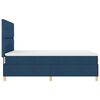vidaXL Boxspringbett mit Matratze mit Kopfteil Blau 140 x 200 cm Stoff