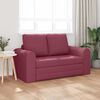 vidaXL Schlafsofa 60cm Weinrot Stoff