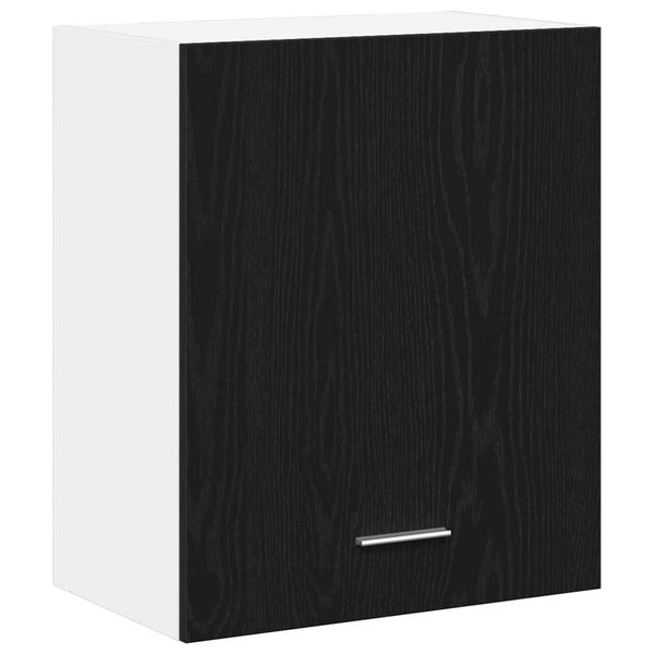 vidaXL H&auml;ngeschrank Lyon 2 pcs Schwarz Eichen-Optik 50 x 31 x 60 cm