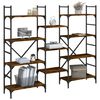 vidaXL B&uuml;cherregal R&auml;uchereiche 160x28,5x136,5 cm Holzwerkstoff