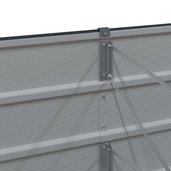 vidaXL Pflanzk&uuml;bel Anthrazit 400 x 80 x 45 cm Stahl