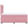 vidaXL Boxspringbett mit Matratze Rosa 120x190 cm Samt